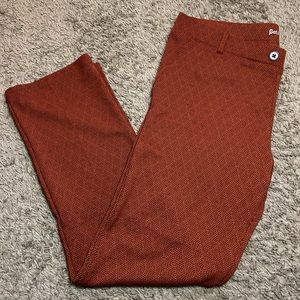 COPY - Betabrand Straight-Leg Dress Pant Yoga Pants (Brick) XXL